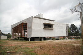 Prédios e paisagismo no Campus UFSM