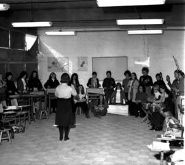 Centro de Artes – aula de ginástica rítmica ministrada por Ellen Klohs