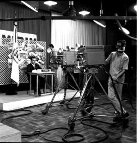 Gravação no Estúdio da TV Educativa