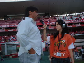 Cobertura do programa Radar no jogo do Internacional x Inter-SM