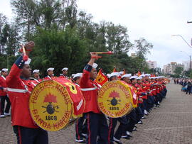 Apresentação da Banda Marcial dos Fuzileiros Navais no Dia do Desafio SESC