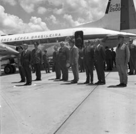 Partida do Presidente da Republica no Aeroporto Santa Maria