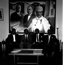 Visita dos professores Mittag e Meyer ao Reitor José Mariano da Rocha Filho
