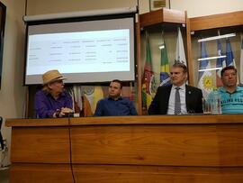 Reunião na Câmara Municipal de Vereadores de Santa Maria