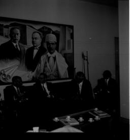 Visita Drs. Saner e Duncam – Gabinete do Reitor Mariano da Rocha