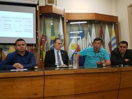 Reunião na Câmara Municipal de Vereadores de Santa Maria